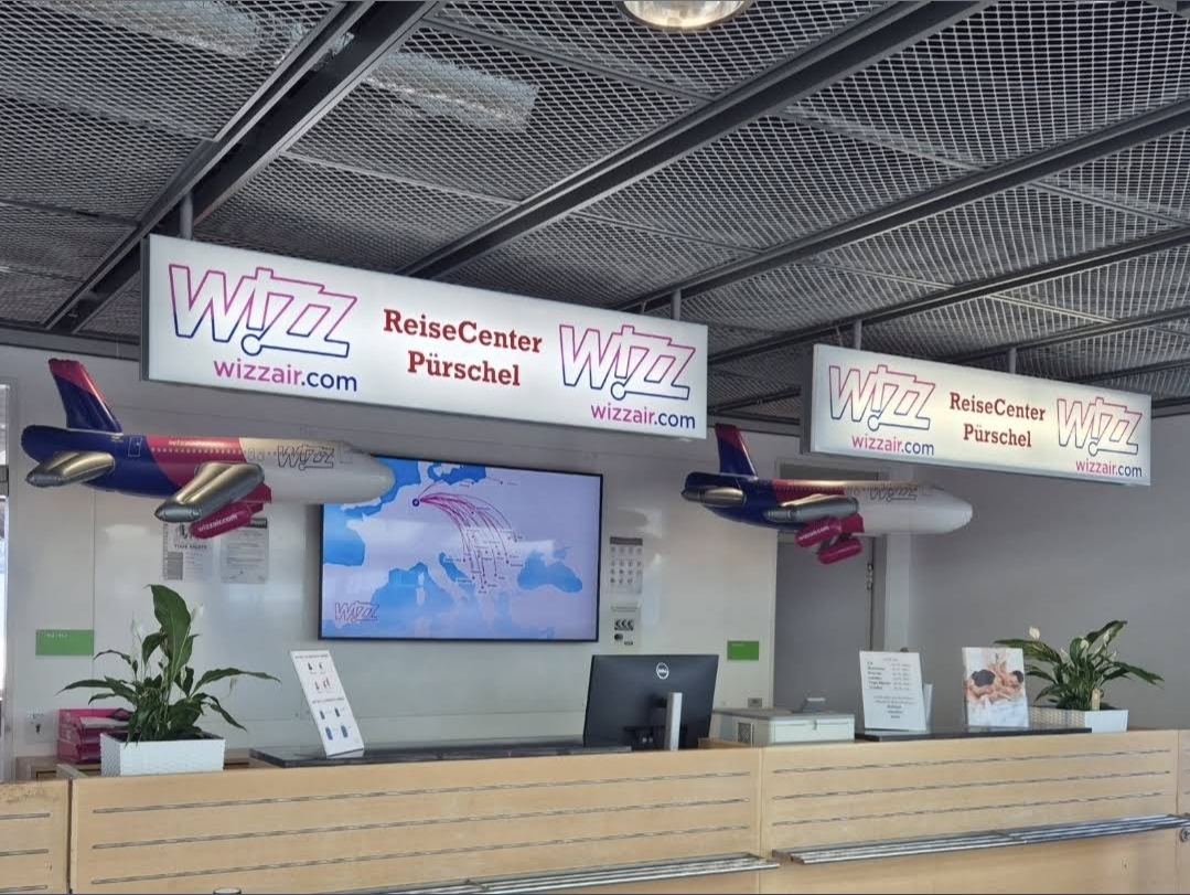 Ticketschalter ReiseCenter Pürschel am Dortmund Airport